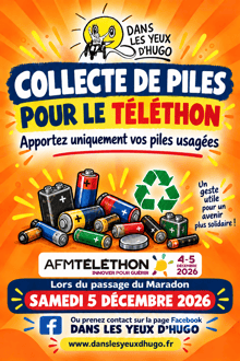 Affiche collecte piles sans mention boite